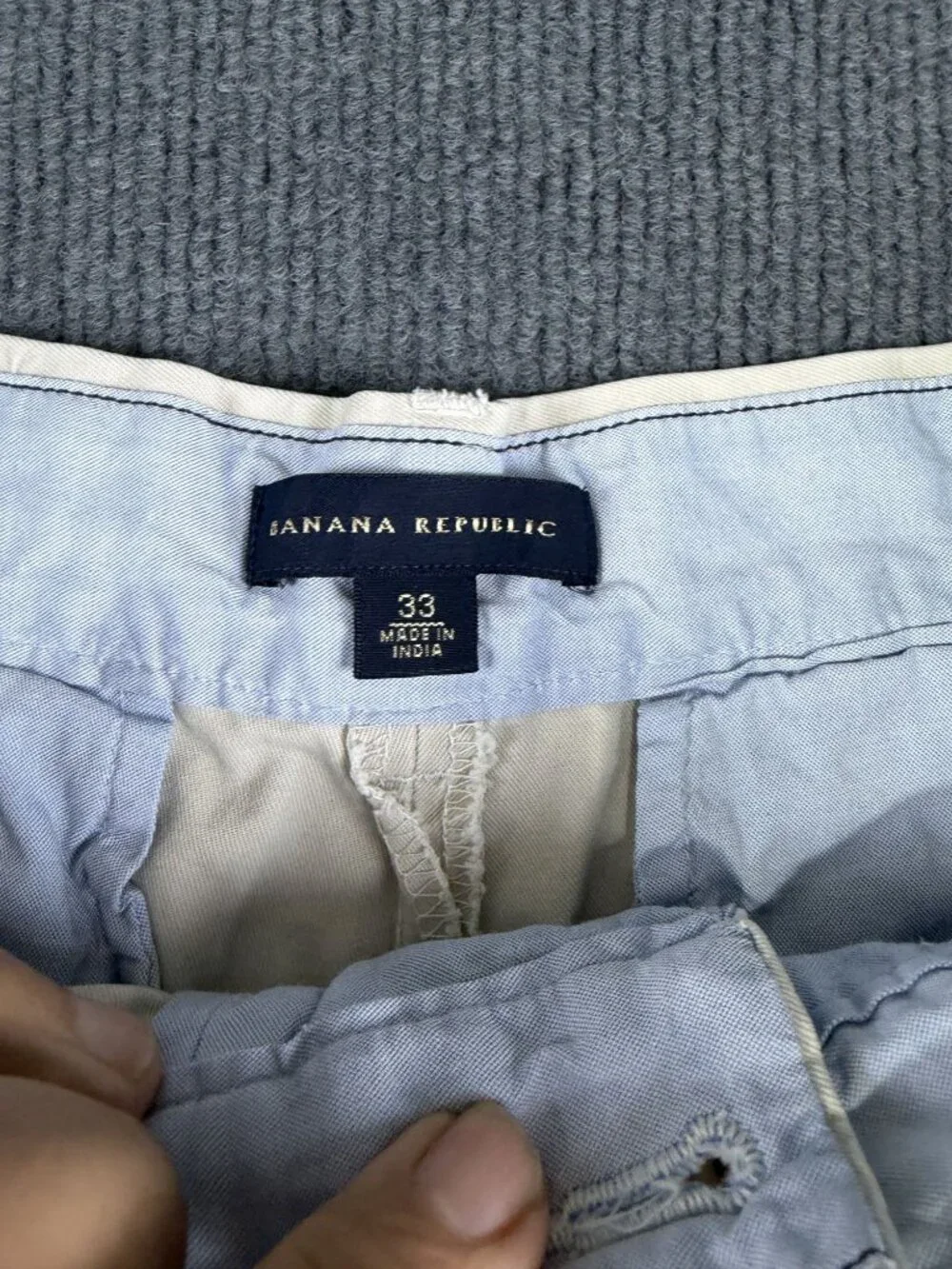 Banana Republic Mens Khaki Chino Shorts Size 33 Beige